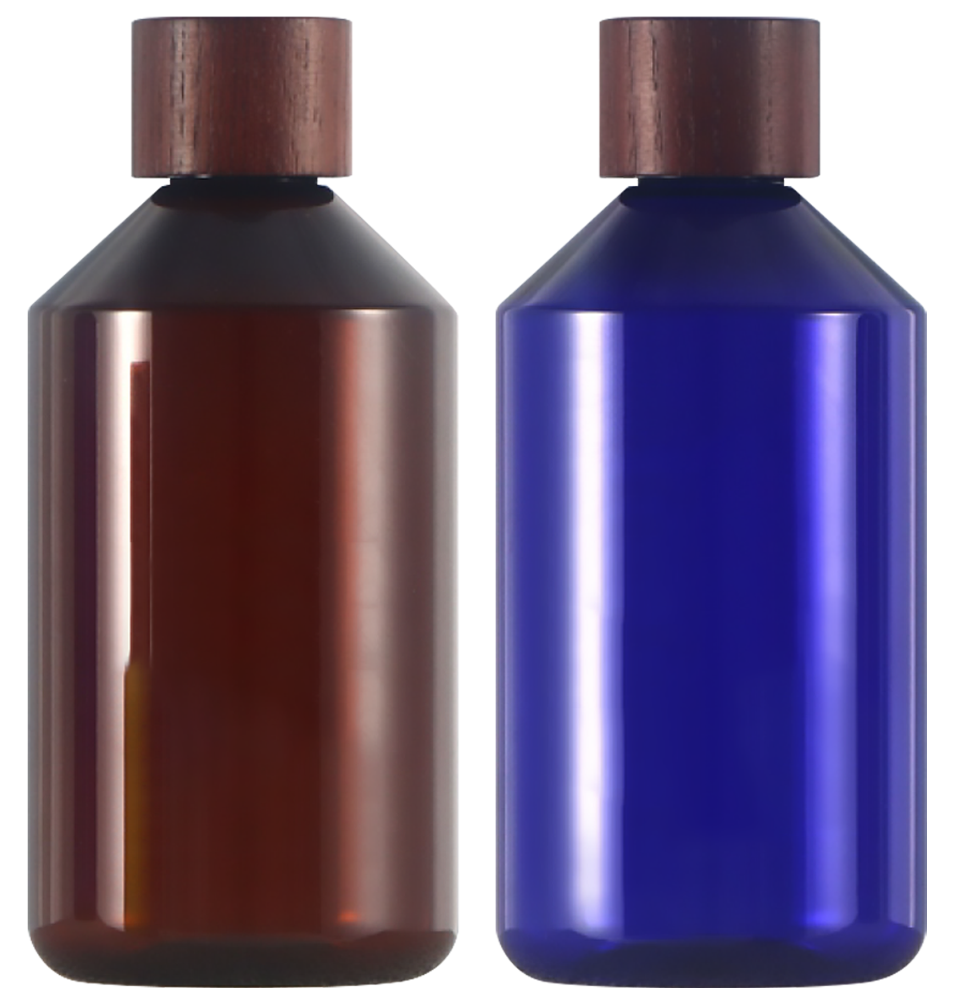 木紋蓋斜肩套瓶