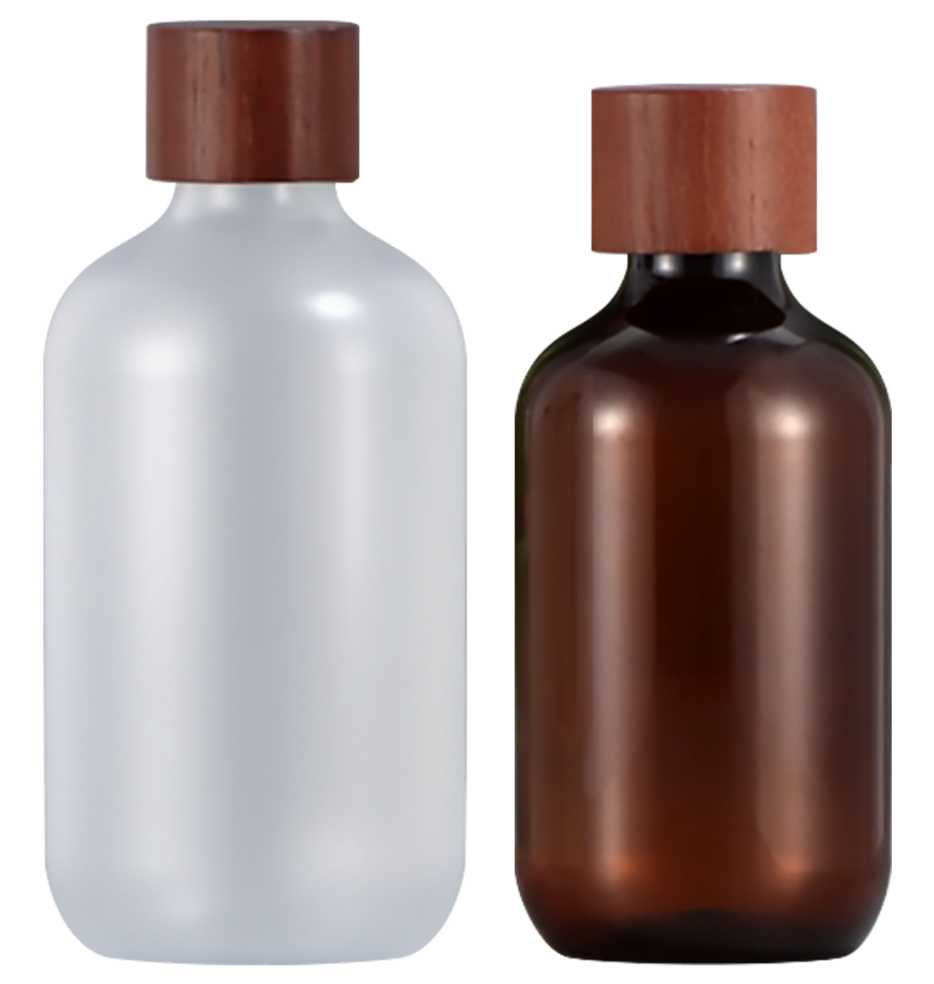 木紋蓋圓肩套瓶